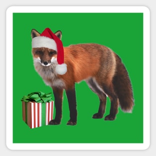 Xmas Fox Sticker